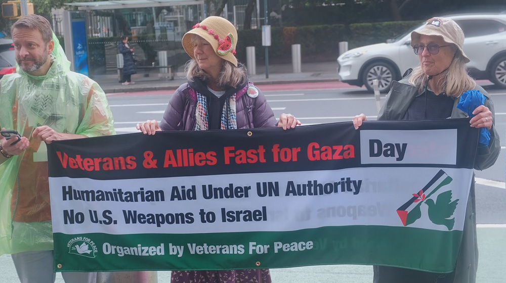 US veterans, activists hold hunger strike at the UN in solidarity with Gaza